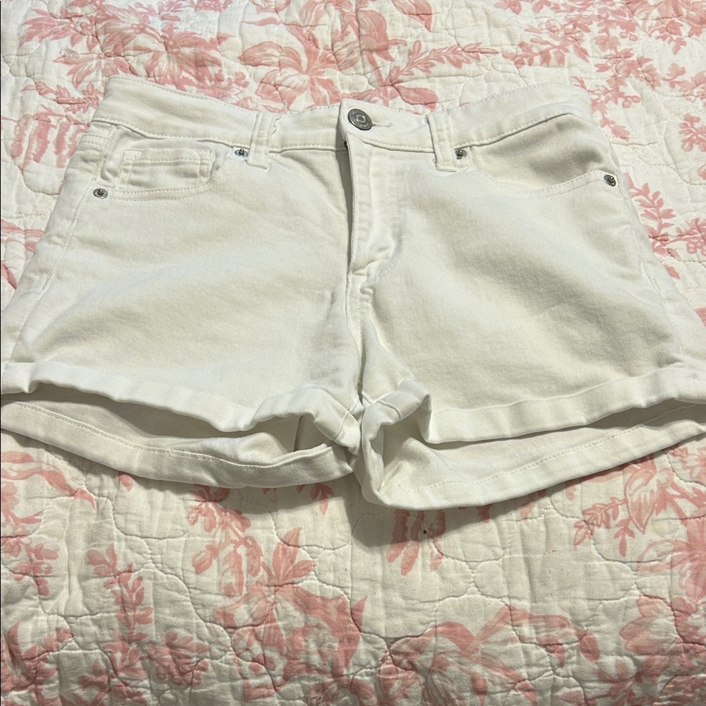Aeropostale Women's White Jean Shorts